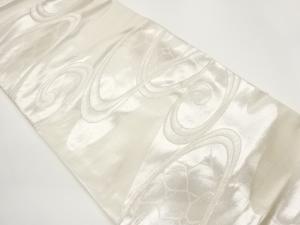 小倉織物製　流水模様織出し名古屋帯